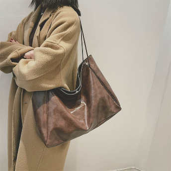   【バッグ】韓国風ファッション カジュアル 肩掛け マグネット大容量 ハンドバック  