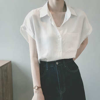   【トップス】高見えデザイン韓国系シンプルプリント合わせやすいシャツ·ブラウス  