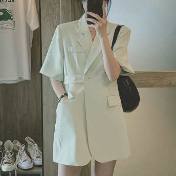  【アウター】個性的なデザイン ファッション 折り襟 スーツジャケット  