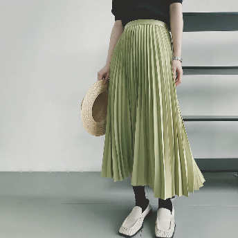   【STAFF SNAP】【ボトムス】特別デザイン ギャザー飾り 無地 気質よい ゆるリラックス スカート  