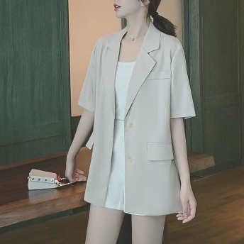   【アウター】流行デザイン ファッション シングルブレスト 切り替え スーツジャケット  
