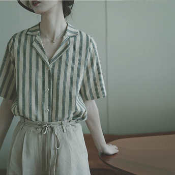   【トップス】可愛いデザイン韓国風ファッション シングルブレストおしゃれシャツ·ブラウス  