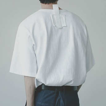   【トップス】個性的なデザインファッションおしゃれカジュアル無地シンプルTシャツ  