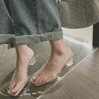   【シューズ】高品質 透明 ファッション ハイヒール サンダル  