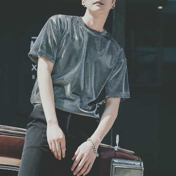   【STAFF SNAP】【トップス】大流行新作韓国風ファッション無地カジュアルおしゃれプルオーバーTシャツ  