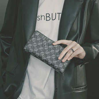   【バッグ】超人気 チェック柄 ファッション配色 手持ち ファスナー  PU バッグ 財布  