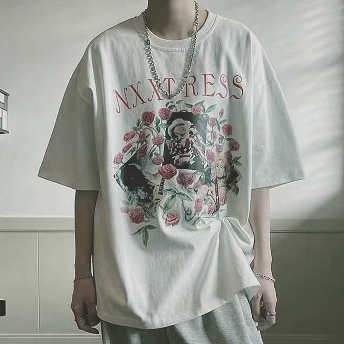   【トップス】韓国風ファッション カートゥーン メンズファッションTシャツ  