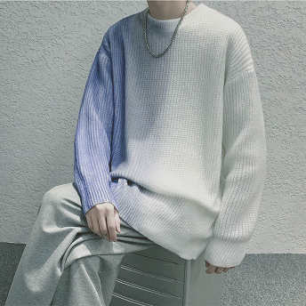   【トップス】特別デザイン ファッション プルオーバー グラデーション色 ルーズ セーター  