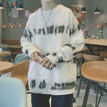   【トップス】ins超人気 輝いて超人気 長袖 配色 プリント ストリート系 ニット  メンズセーター  