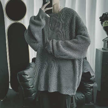   【トップス】超人気商品 シンプル ゆったり 無地  秋コーデメンズファッションニット セーター  