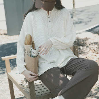   【STAFF SNAP】【トップス】絶対流行韓国風ファッション無地プルオーバーおしゃれニットセーター  