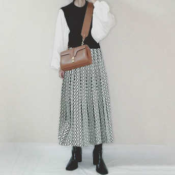   【ボトムス】シンプル ファッション カジュアル 配色 個性的なデザイン スカート  