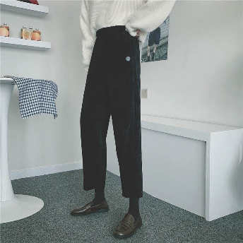   【ボトムス】 每日更新 ファッション シンプル アンクル丈 脚長効果 パンツ  