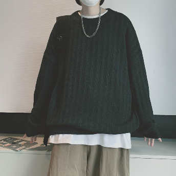   【トップス】絶対流行無地 シンプル ファッション カジュアル メンズセーター  