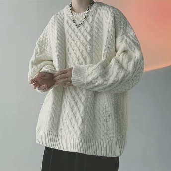   【トップス】好感度UP韓国風ファッション 長袖配色 メンズファッションセーター  