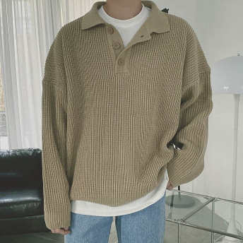   【トップス】今季注目 大流行新作 無地 ファッション 長袖 韓国系 秋冬 ニット メンズセーター  