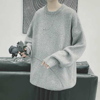   【トップス】5色展開 無地  ファッション  シンプル 大人男子 秋服 冬コーデ メンズニットセーター  