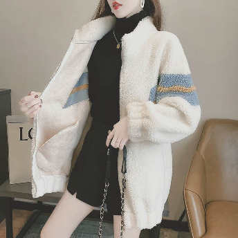  【アウター】韓国風ファッション 可愛いデザイン スタンドネック 厚み カーディガン  