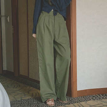   【ボトムス】質感あふれる ファッション 無地 レギュラー丈 心地よい パンツ  