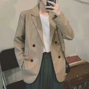   【アウター】今季マストバイ 定番シンプル 韓国風 ファッション 通勤 スーツジャケット  