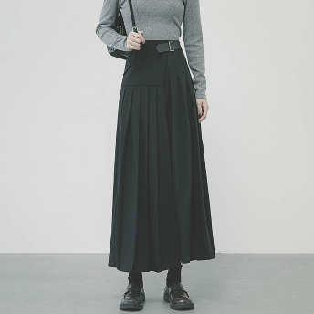   【STAFF SNAP】 【ボトムス】大流行新作 ファッション 合わせやすい 主役級デザイン ハイウエスト 切り替え スカート  
