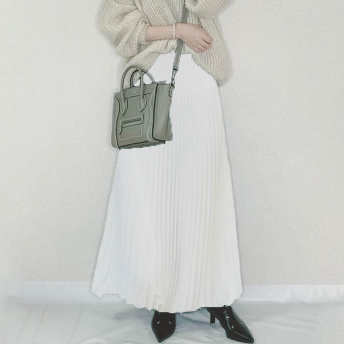   【ボトムス】今季注目上品な可愛さ人気上昇中シンプルプリーツスカート  