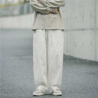   【ボトムス】多色展開 シンプル ファッション 合わせやすい 無地 ゆったり ロングパンツ  