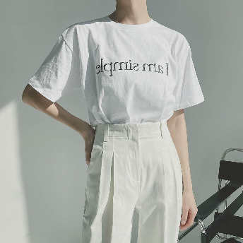   【トップス】個性的なデザイン アルファベット 耐久性 コットン Tシャツ  