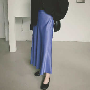   【ボトムス】ファッション感満々 フェミニン ハイウエスト Aライン スカート  