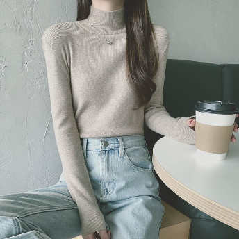   【トップス】5色展開 柔らかくて優しい印象 シンプル ファッション ニットセーター  