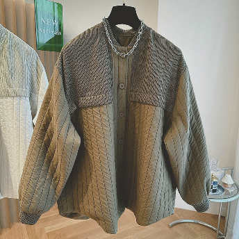   【STAFF SNAP】【アウター】全3色 レディース シングルブレスト 長袖 切り替え 暖かい ジャケット  