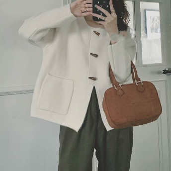   【アウター】超人気 アウター ファッション 韓国風 シングルブレスト コート  
