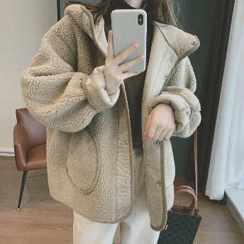   【アウター】柔らかくて優しい印象 ファッションカジュアル長袖秋冬ジャケット  