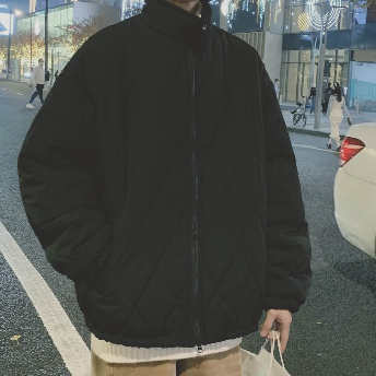   【アウター】人気を独占中 韓国系 ジッパー ポケット付き 折り襟 スポーツ 綿入れコート  