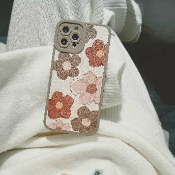   【アクセサリー】可愛いデザインファッションオシャレ花・植物手持ち スマホケース  