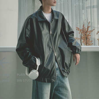   【アウター】個性的なデザイン ストリート系 長袖 ポケット付き ジッパー ジャケット  